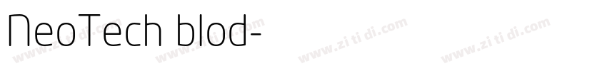 NeoTech blod字体转换